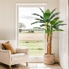Acekool Artificial Banana Tree with 24 Faux Leaves and Grey Planter – Lifelike Tropical Indoor Plant for Home & Office Decor - 2 of 4