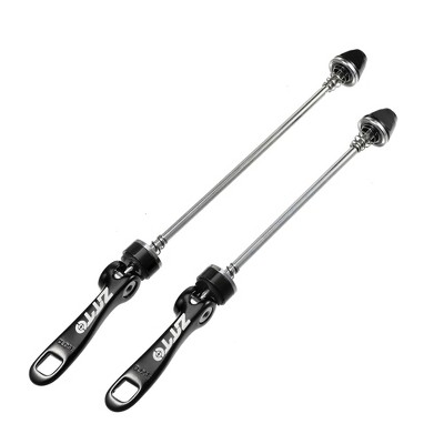 Unique Bargains Bicycle Quick Release Axles Skewers Lever Front Rear 5.91" 7.48" Black 2 Pcs