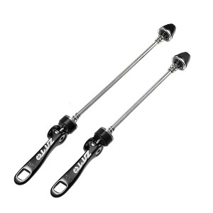 Unique Bargains Bicycle Quick Release Axles Skewers Lever Front Rear 5.91" 7.48" Black 2 Pcs - 1 of 4