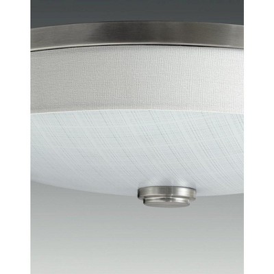 Brushed Nickel 10" LED Drum Flush Mount Light