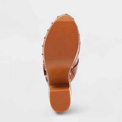 Women's Sedona Heels with Memory Foam Insole - Universal Thread Brown - image 4