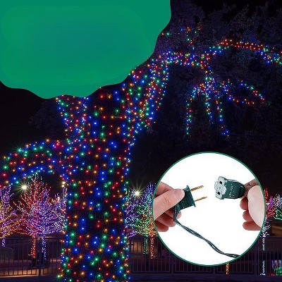 50-Count Multicolor LED Twinkle Outdoor Christmas Lights