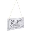 Stockroom Plus 2 Pack Hanging Door Sign for Therapist, Quiet Please Session in Progress (5 x 10 in) - 4 of 4