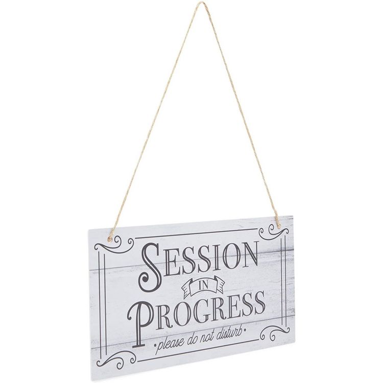 Stockroom Plus 2 Pack Hanging Door Sign for Therapist, Quiet Please ...