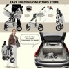 Kinder King Cozi 2 Convertible Baby Stroller, Folding High Landscape Infant Carriage, Adjustable Canopy, Diaper Bag, Anti-Shock - 2 of 4