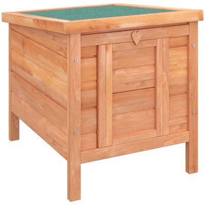 Pawhut 2-Tier Wooden Small Rabbit/Guinea Pig Hutch | Robert Dyas