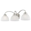 Livex Lighting Somerset 3 - Light Vanity in  Brushed Nickel - 3 of 4