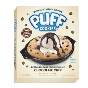 Puff Cookies Cookie Dough Ready to Bake Skillet Baked Good Kits Needs to Be Fully Cooked - 7.5oz/12ct - 1 of 4