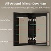 Grand Bathroom Medicine Cabinet with LED Mirror, Recessed or Surface Mount, Defogger, Adjustable Shelves, Dimmable - 3 of 4