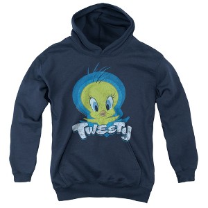 Boys’ Looney Tunes Tweety Swirl Hooded Sweatshirt - 1 of 4