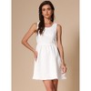 INSPIRE CHIC Women's Summer Sleeveless Back Bow Tank Flowy Skater Casual Party Mini Dresses - 4 of 4