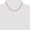 Black Bow Jewelry 3mm 14k Yellow Gold Hollow Rope Chain Necklace - 2 of 4