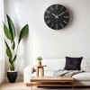 REGALWOVEN Plastic Classic Battery Powered Silent Non-Ticking Wall Clock 12 x 12 Inches - 3 of 4