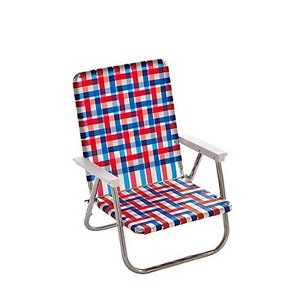 Lawn Chair USA Folding Aluminum Beach Webbed Chair - 1 of 4