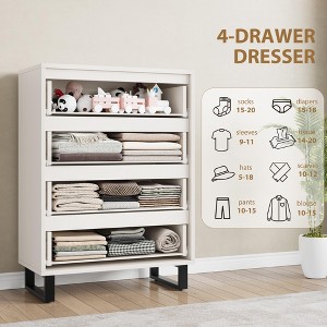 5 Dresser for Bedroom, 51" Tall Dresser, Freestanding Vertical Drawer Cabinet with Storage, Wooden Closet Storage Chest for Living Room, - 1 of 4
