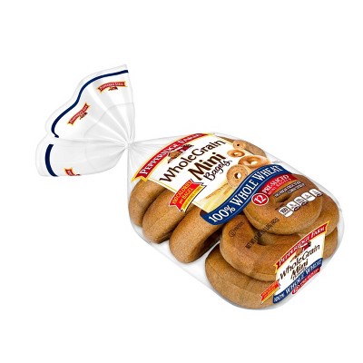 Pepperidge Farm 100% Whole Wheat Wheat Mini Bagels - 17oz/12ct