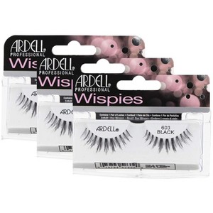 Ardell Professional Wispies Lashes - Black - 603 #52609 (3 Pack) - 1 of 2