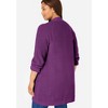 Woman Within Plus Size Button-Front Shaker Cardigan - 3 of 4