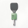 Stainless Steel with Silicone Cookie Spatula Dark Gray - Figmint™: Dishwasher-Safe Kitchen Utensil, Solid Turner - 4 of 4