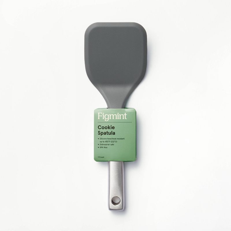 Stainless Steel with Silicone Cookie Spatula Dark Gray - Figmint&#8482;, 5 of 6
