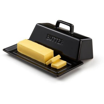 Kook Ceramic Butter Dish with Lid, Kitchen Countertop Butter Keeper