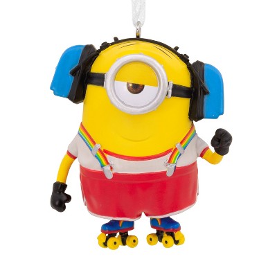 Hallmark Minions Stuart Skating Figural Christmas Tree Ornament