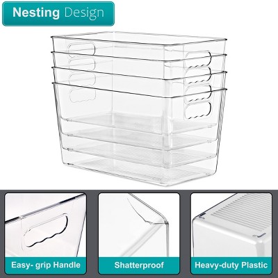 Sorbus 8 Pack X-Large Clear Storage Containers for Pantry, Fridge, Cabinet, Closet & Kitchen Organization — фото 6