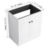 SEVOBAL Bathroom Vanities Freestanding 30 Inch Vanity with Soft Close Cabinet Doors for Bathroom, White, 29.13"*19.5"*33.37" - 3 of 4