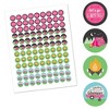 Big Dot of Happiness Let's Go Glamping - Camp Glamp Party or Birthday Party Round Candy Sticker Favors - Labels Fits Chocolate Candy (1 sheet of 108) - 2 of 4