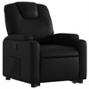 vidaXL Black Faux Leather Power Lift Recliner Chair - Motorized Elderly Stand Up Assistance, Cup Holders, Manual Recline to 135° - 4 of 4
