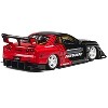 Nissan Skyline LB-ER34 "Super Silhouette" RHD "ADVAN" Black and Red with Extra Wheels 1/64 Diecast Model Car by CM Models - 3 of 4