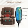Fabric Power Lift Recliner Chair Sofa with Vibration Massage, Heat and Side Pockets - 4 of 4