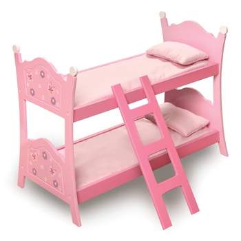 Badger Basket Blossoms & Butterflies Doll Bunk Beds with Ladder