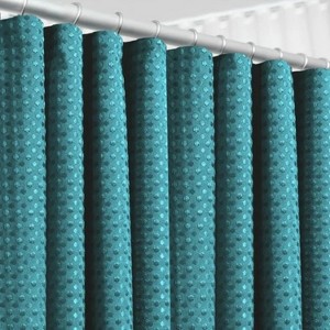 LunaLulinlk Waffle Weave Heavy Duty Fabric Shower Curtain - 1 of 4