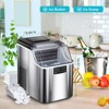 Ice Maker Machine,44lbs/24h,features self-cleaning,an easy-to-use LCD display,and a see-through lid,ideal for home,bar - 2 of 4