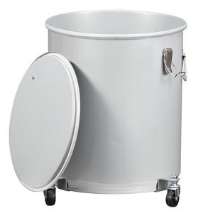 WhizMax Fryer Grease Bucket, Fryer Oil Bucket with Lid, Oil Disposal Caddy, Coated Carbon Steel Oil Filter Pot with Rust-Proof Coating - 1 of 4