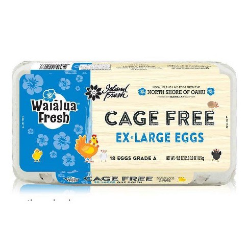 Waialua Fresh Cage Free Extra Large Eggs - 18ct - image 1 of 1