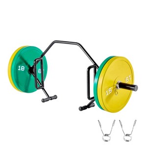 VEVOR Trap Bar Hex Bar, Open-Ended Frame Hex Barbell, 2-Inch 800 LBS Capacity Shrug Bars with Knurled Grips, Home Gym for Squats Deadlifts, Black - 1 of 4
