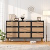 Coucheta 9 Drawer Dressers for Bedroom, Tall Dresser with Deep Drawers, Large Chest of Drawers for Closet with Wide Top, Long Wooden Dresser - 3 of 4