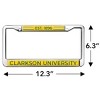 Clarkson University School Logo Full Size Standard License Plate Metal Frame - 4 of 4