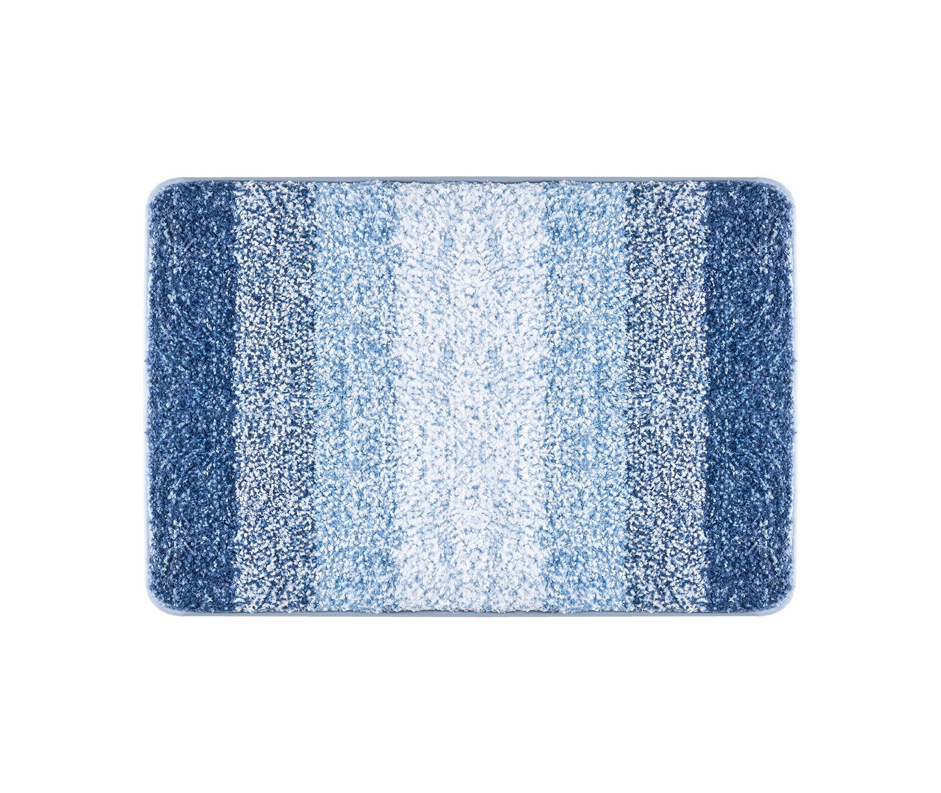 VEVOR Bathroom Rugs 30"x20" Bath Mat, Super Absorbent and Soft Microfiber Bathroom Mat with Non-Slip TPE Backing, Blue