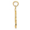 Black Bow Jewelry 14k Yellow Gold Polished Treble Clef Pendant, 9 x 25mm (3/8 x 1 inch) - 2 of 4