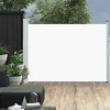 vidaXL Patio Retractable Side Awning - Cream Sunshade Privacy Divider for Balcony/Terrace 47.2"x197" - Tear-Resistant Polyester with Steel Frame - 2 of 4