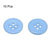Unique Bargains Resin Craft DIY Round Flat 4-Hole Replacement Sewing Buttons 10 Pcs - 3 of 4