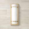 Minka Lavery Modern Wall Light Sconce Honey Gold Hardwired 6 3/4" Fixture Etched Opal Glass for Bathroom Vanity Living Room - 2 of 2