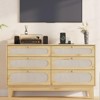 Rattan Dresser, 6 Drawers Dresser for Closet, Chests of Drawers - 2 of 4