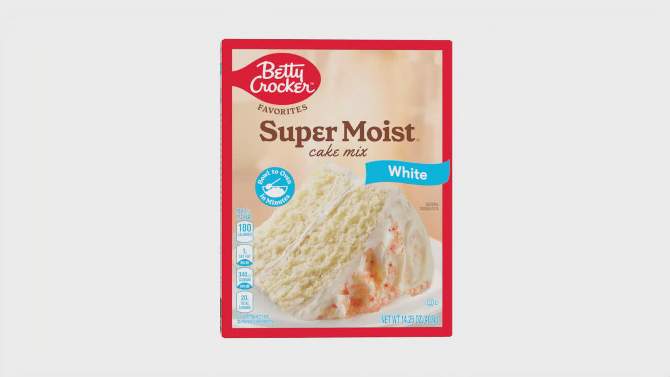 Betty Crocker White Super Moist Cake Mix - 14.25oz, 2 of 12, play video