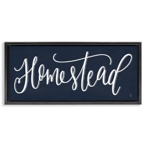 Stupell Industries Navy Blue Homestead Phrase, 25" x 11" - 1 of 4