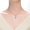 "Teens/Young Adults White Gold Plated Infinity Pendant with Purple Stone – Elegant and Stylish Jewelry" - 2 of 4