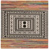 Unique Loom Chindi Cotton Collection Area Rug - Avani (7' 10" Square Multi/Black) - 2 of 4
